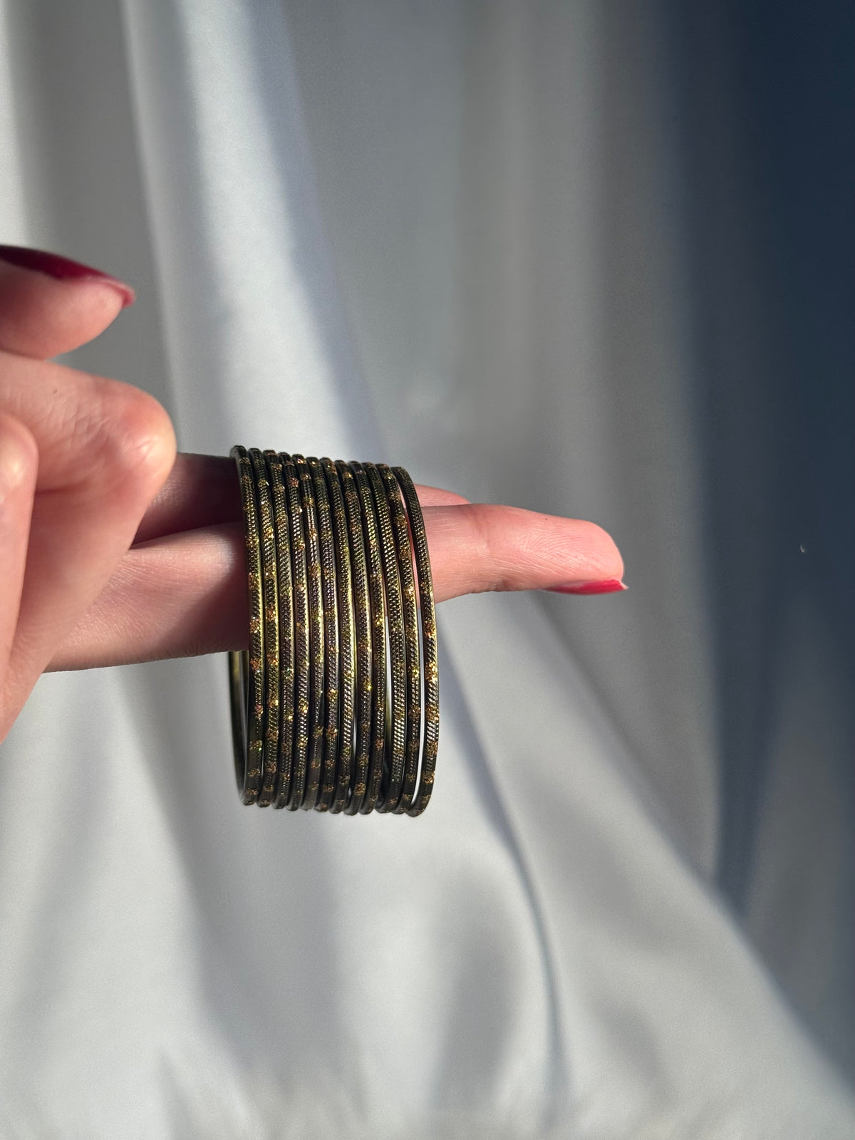 Glitter bangles grey - (kids collection)