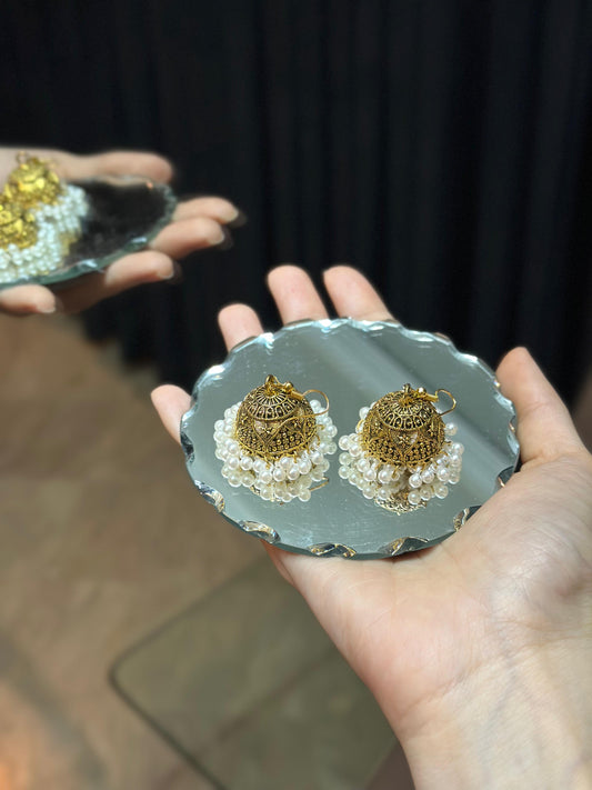 Moti jhumki gold - eid collection