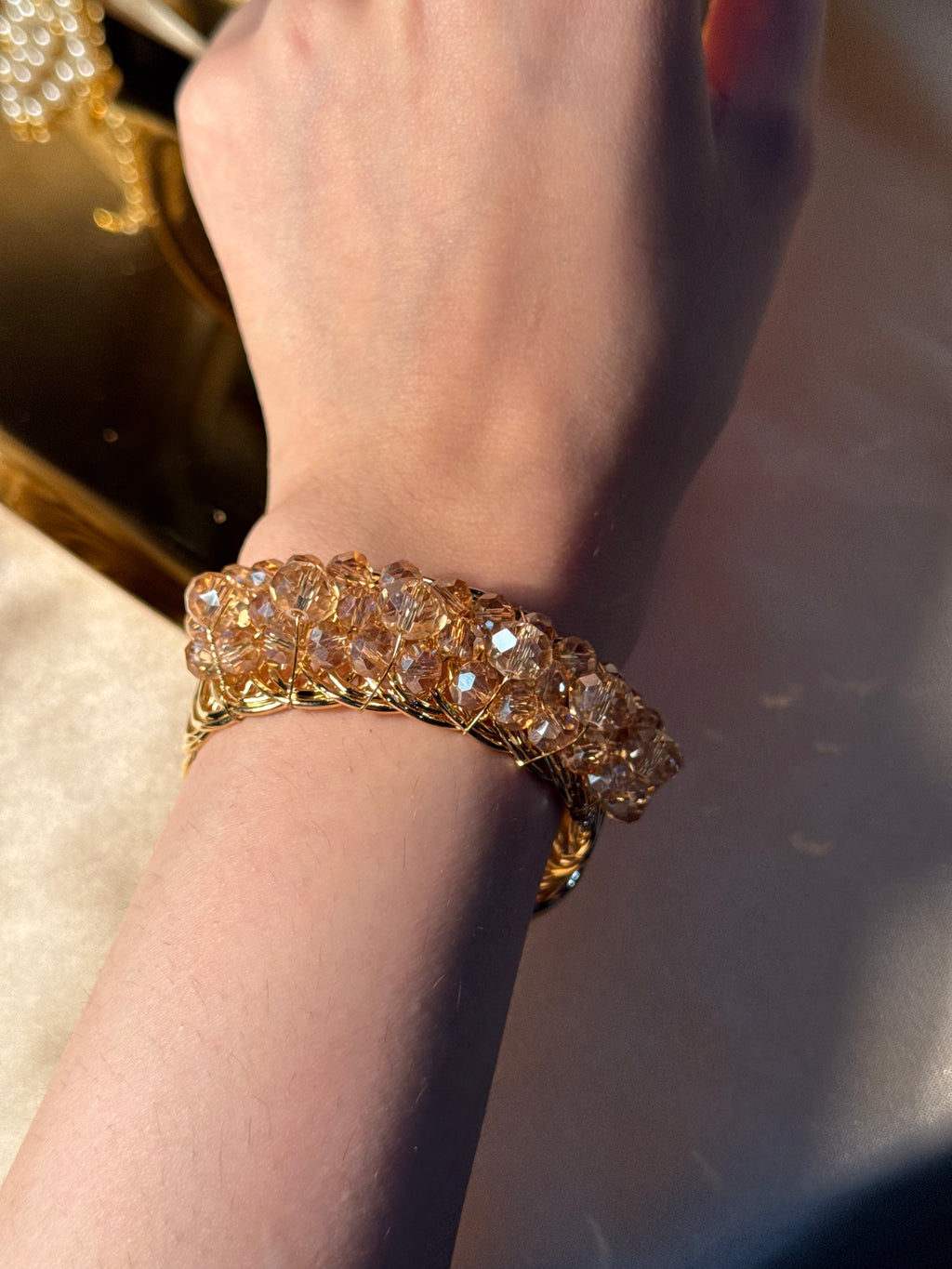 Gold bedazzled bracelet (kids collection)