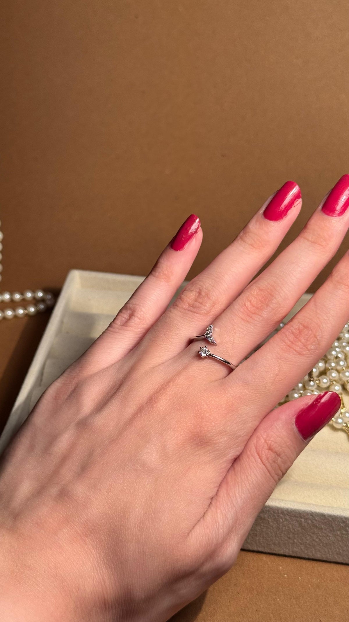 Mermaid silver ring