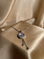 Oval Necklace Silver