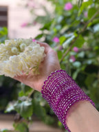 Raindrop bangle (6) purple