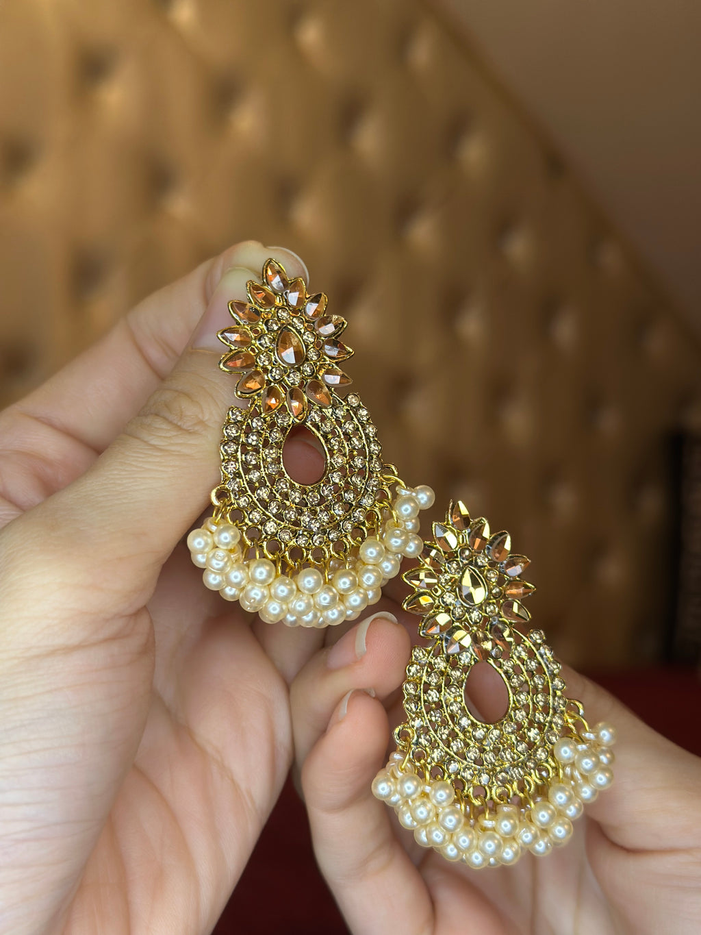 Earring pineapple Antique gold