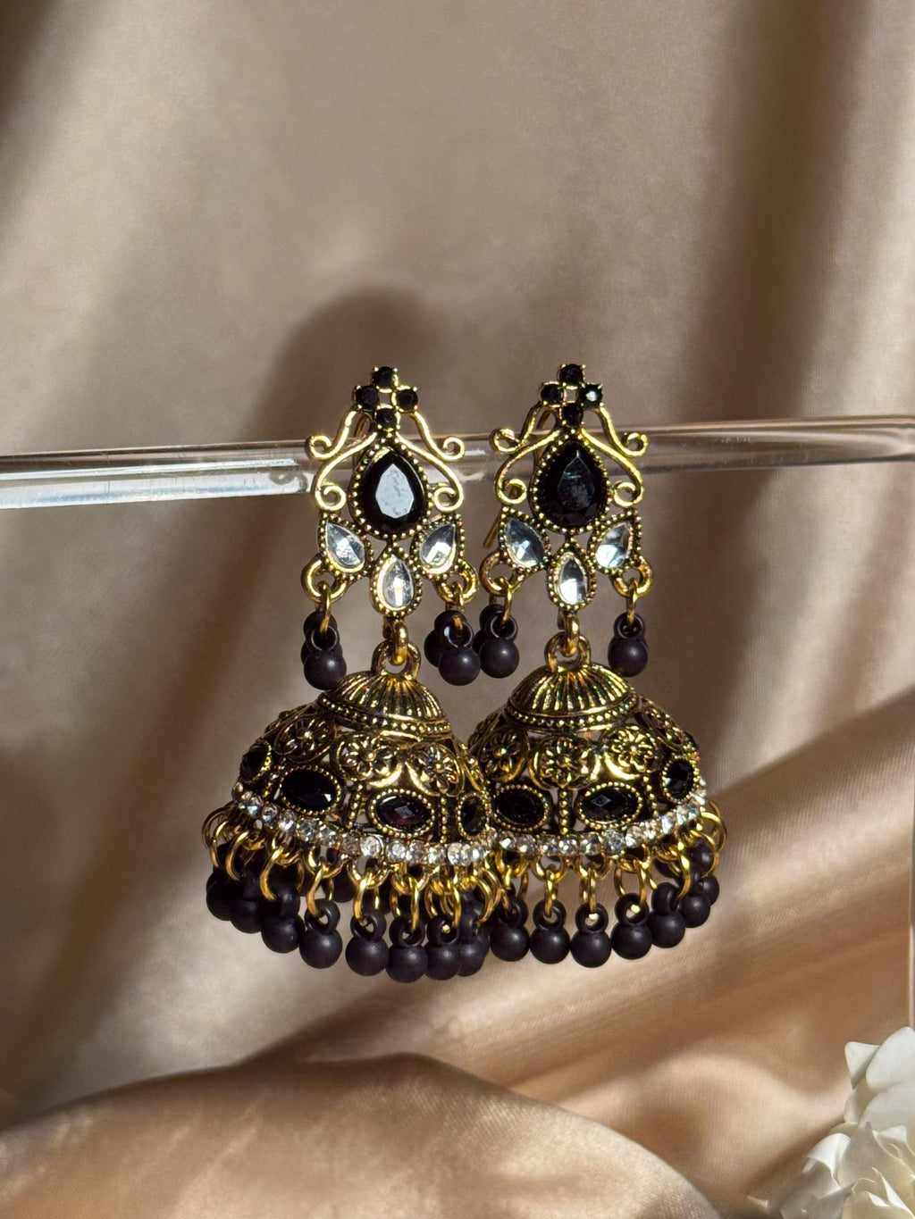 Nani ki jhumkiyan khass collection-gold and black