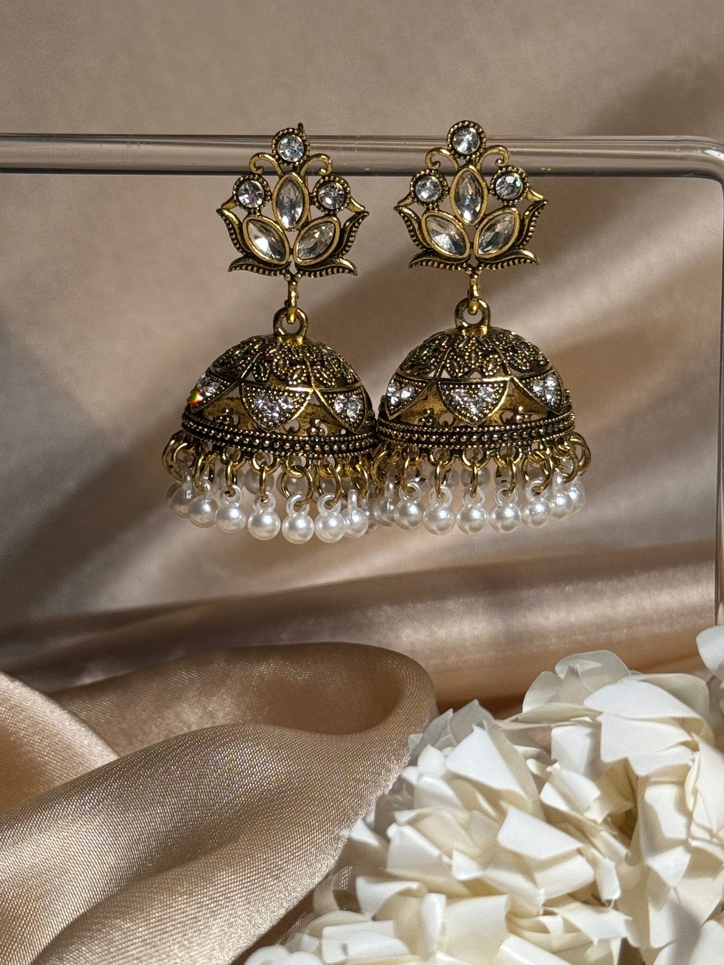 Aneela 3.0 khass collection-gold and white