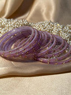 Gem bangles purple