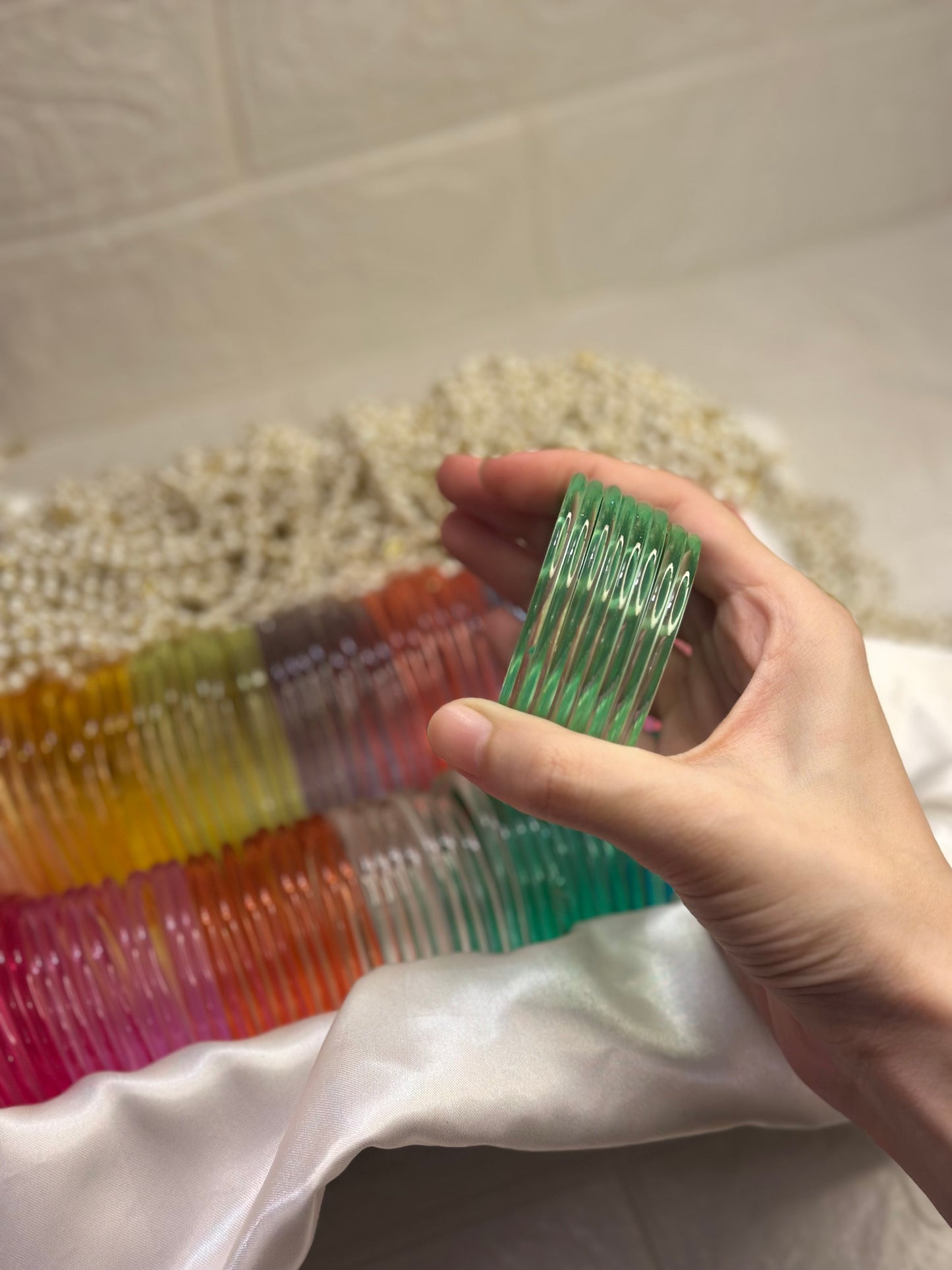 Viral Jelly bangles - Green