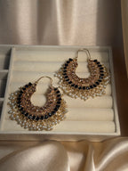 Mahrani earrings- black