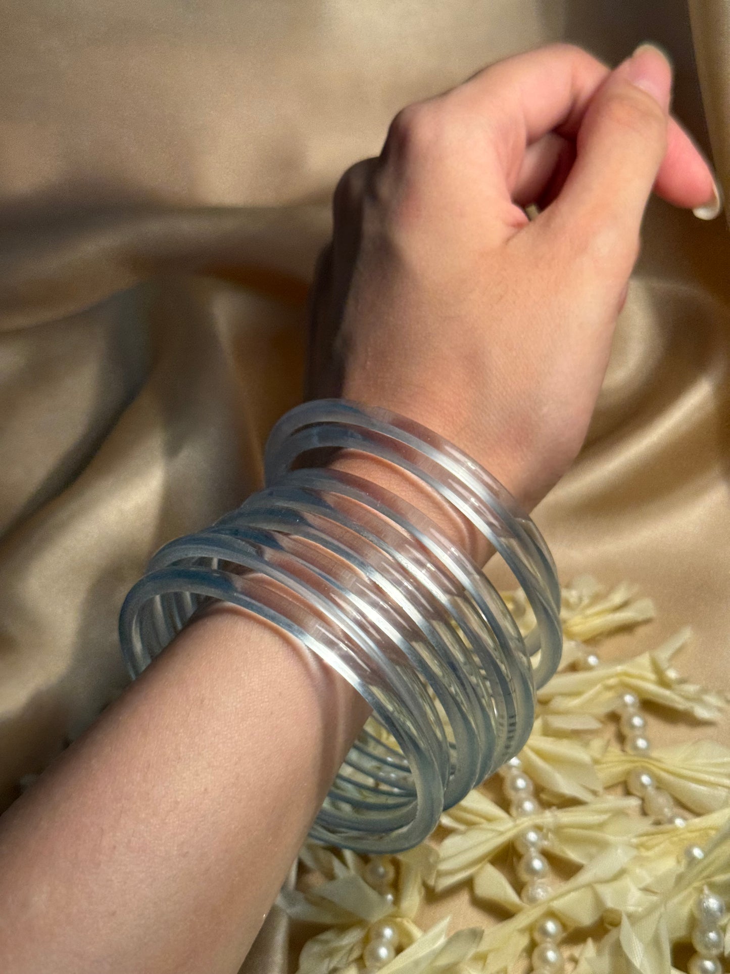 Viral Jelly bangles - light blue