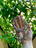 silver Jhumka latkan and ghungro bangles (Pair)