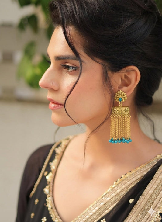 Warq Jhumkay - Blue Gold