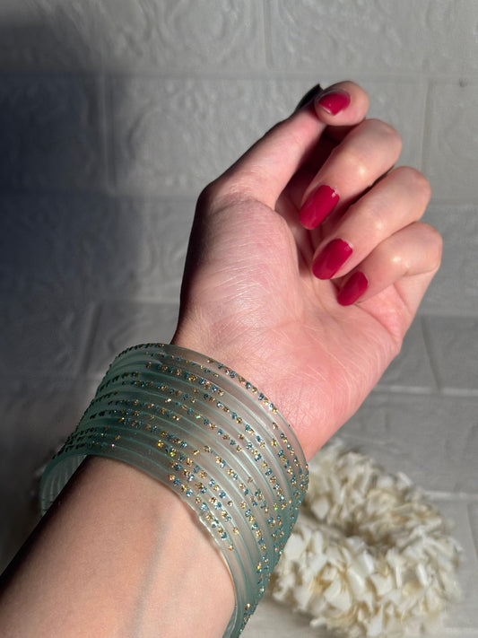 Raindrop bangle (5) - sky blue