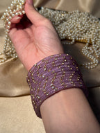 Gem bangles purple