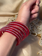 Sparkle bangle-red