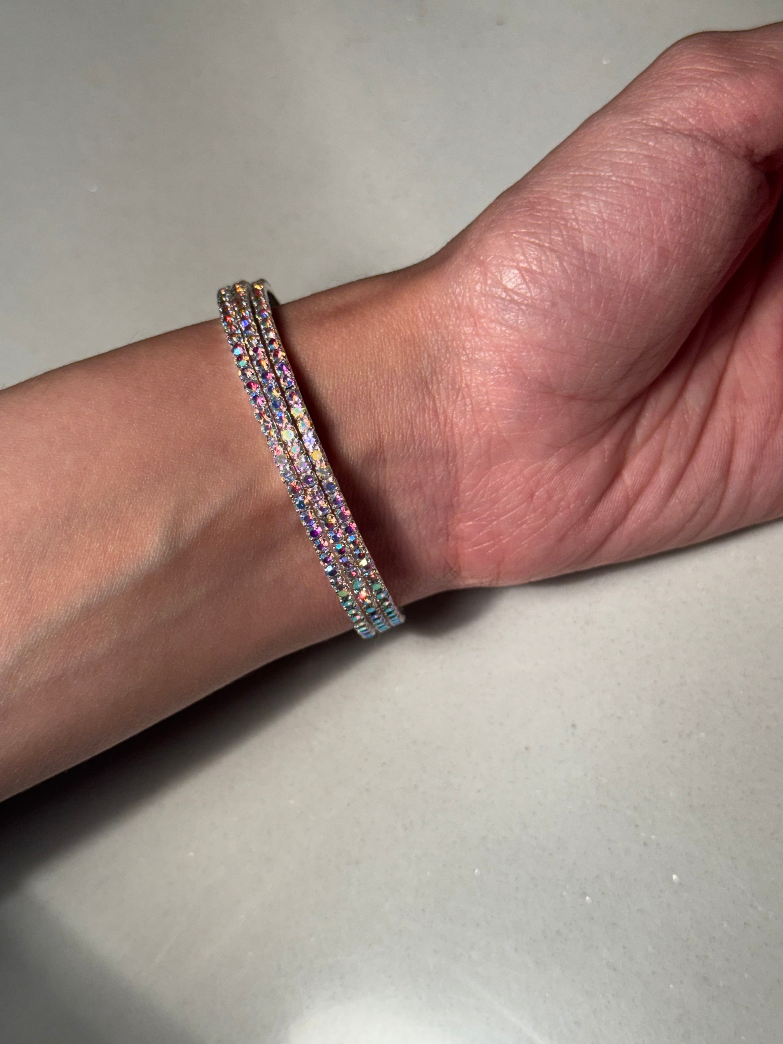 Twilight Charm bracelet (holographic silver)