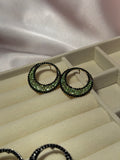 Black and green hoops- rozana