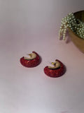 Gem hoops - Holographic - Red