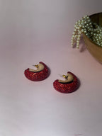 Gem hoops - Holographic - Red
