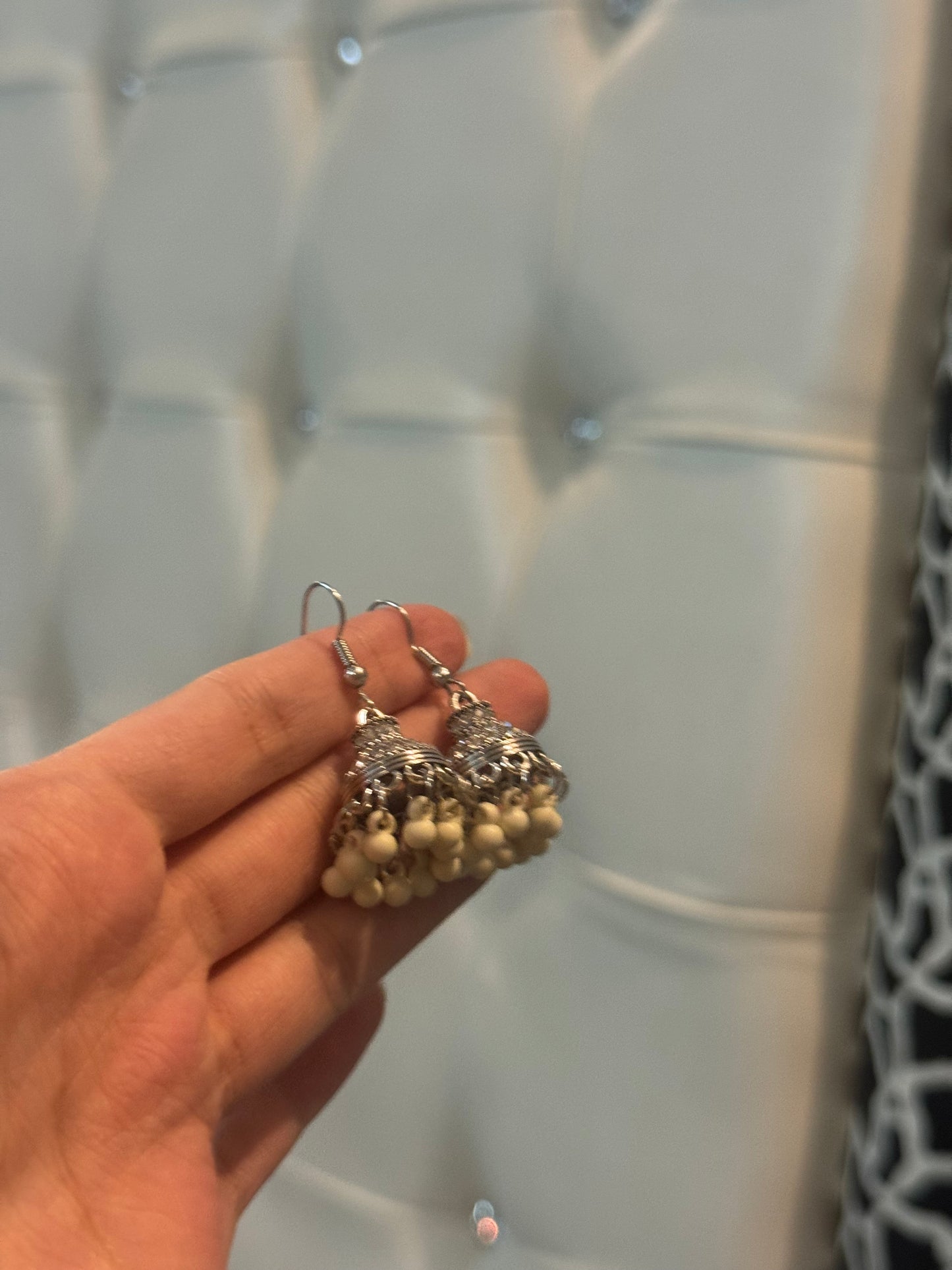 Mini chandi With white beads(meharbano collection)