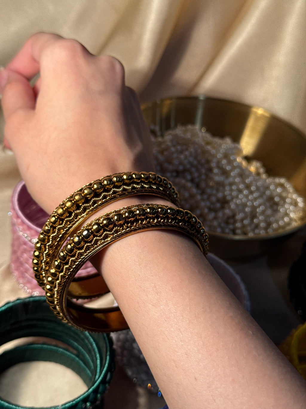 Gold bangle rozana collection