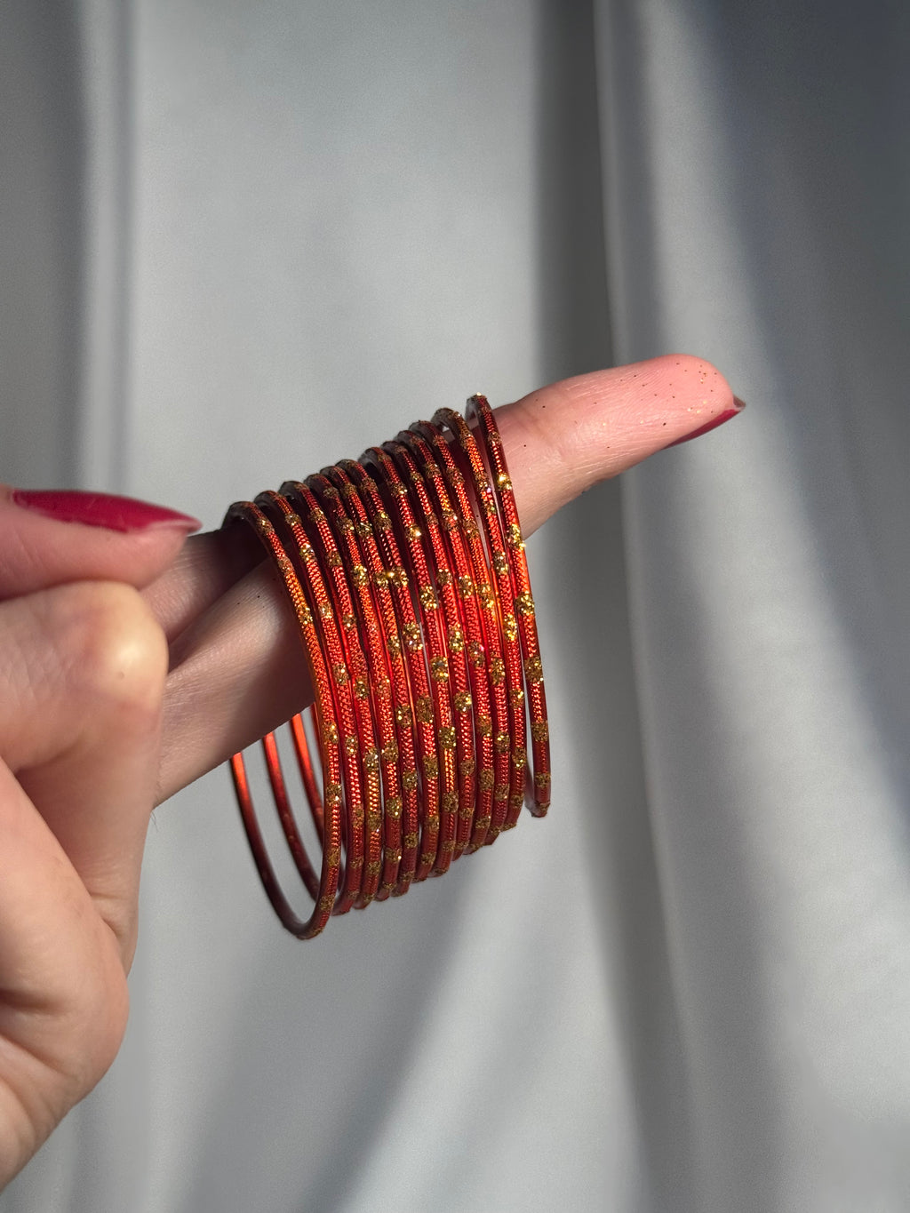 Glitter bangles orange - (kids collection)
