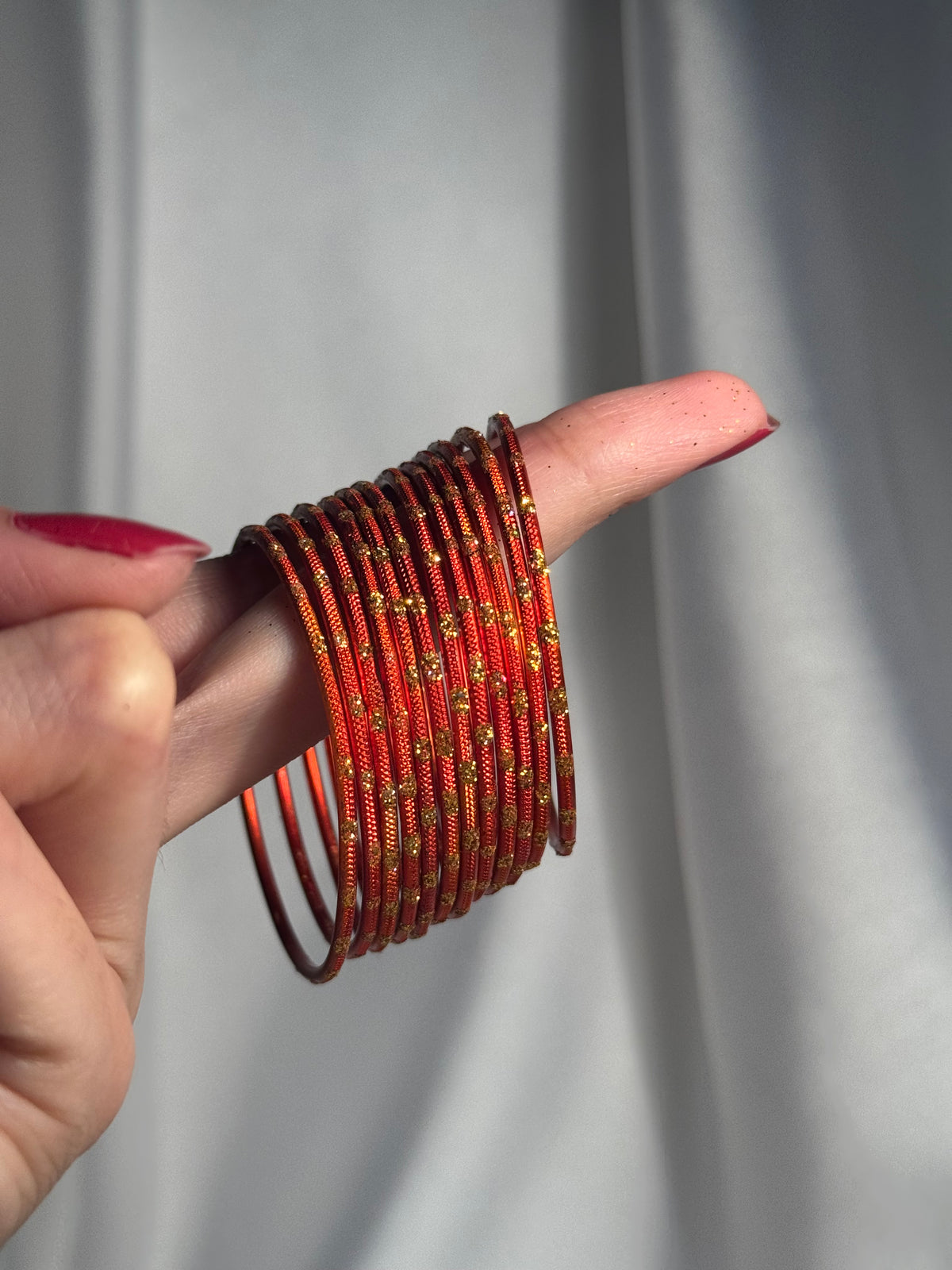 Glitter bangles orange - (kids collection)