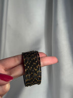 Glitter bangles black - (kids collection)