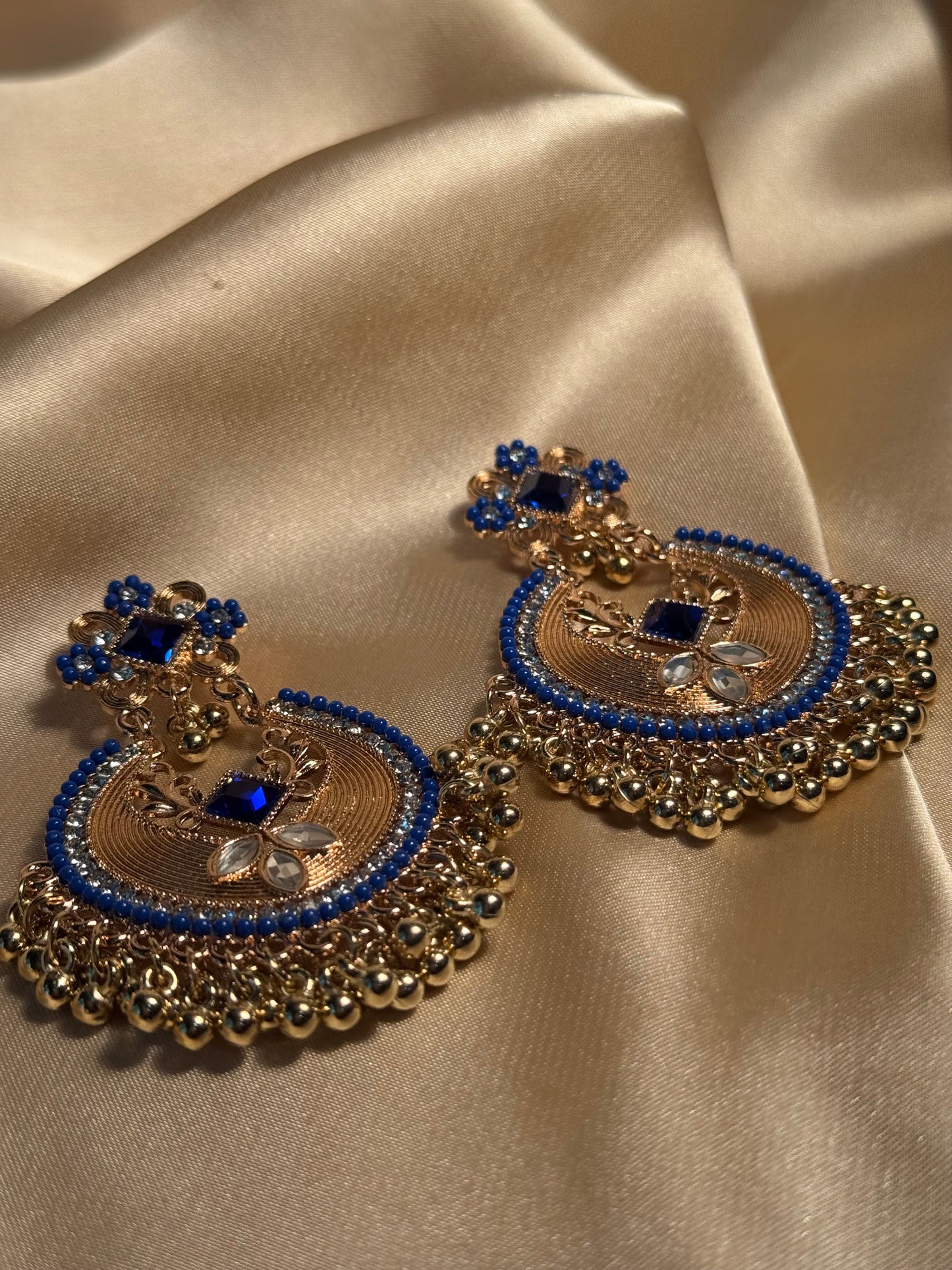 Mahjabeen earrings-blue