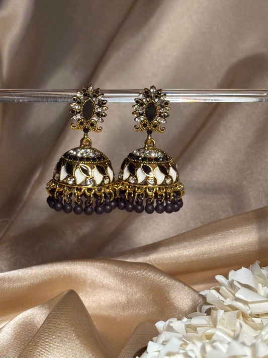 Dil kash jhumkay khass collection-gold and black