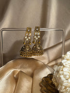 Dadi ki antique jhumkiyan khass collection- grey and gold