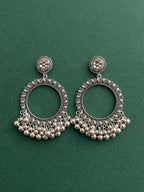 Nawab Ghungroo Earrings - Silver
