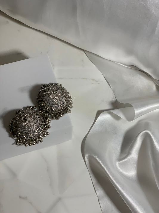 Katoori Jhumki - Silver