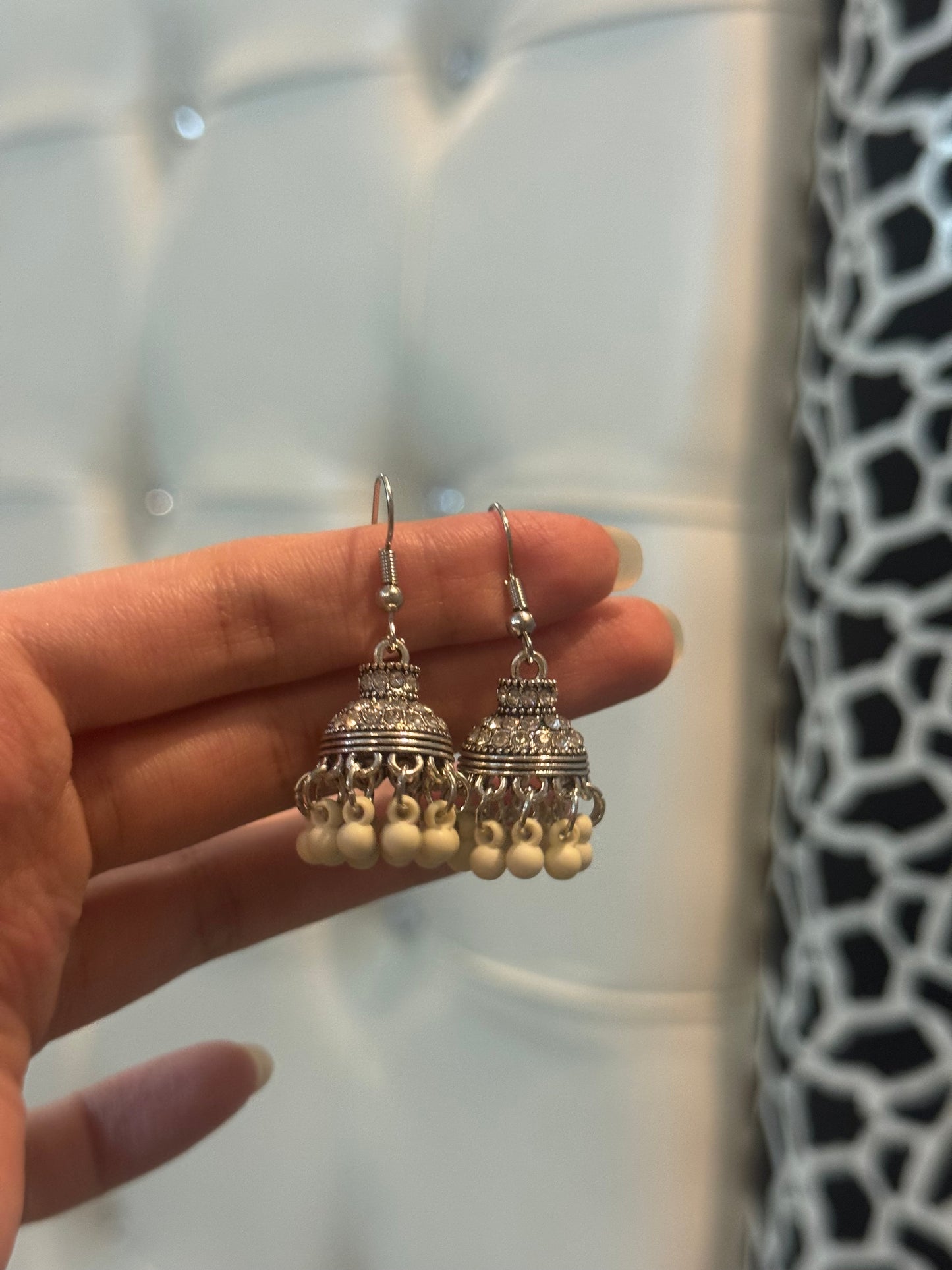 Mini chandi With white beads(meharbano collection)
