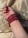 Sparkle bangle-maroon