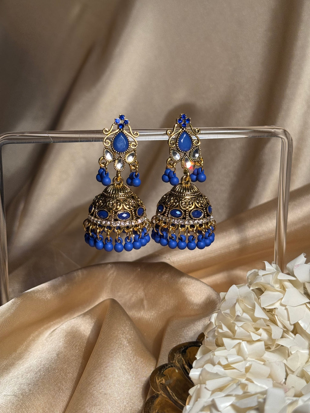 Nani ki jhumkiyan khass collection-gold and blue