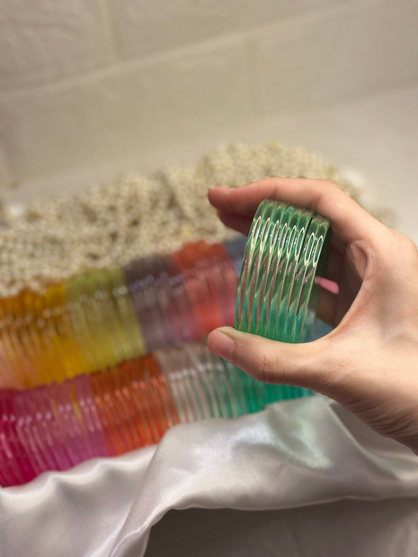 Viral Jelly bangles - Green