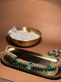 Kundan sheesha - green
