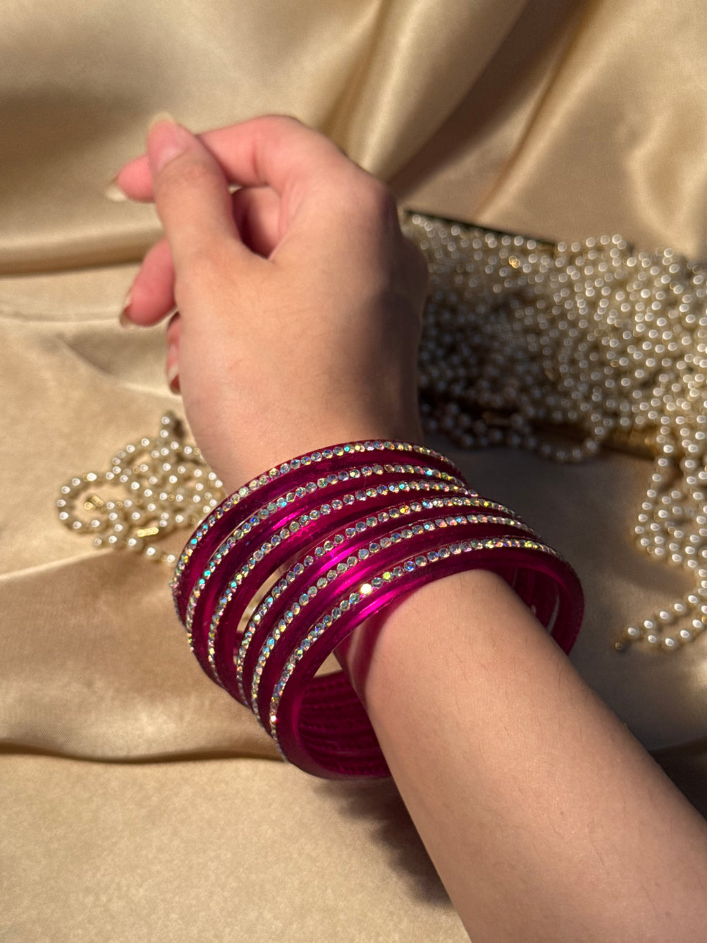 Sparkle bangle-pink