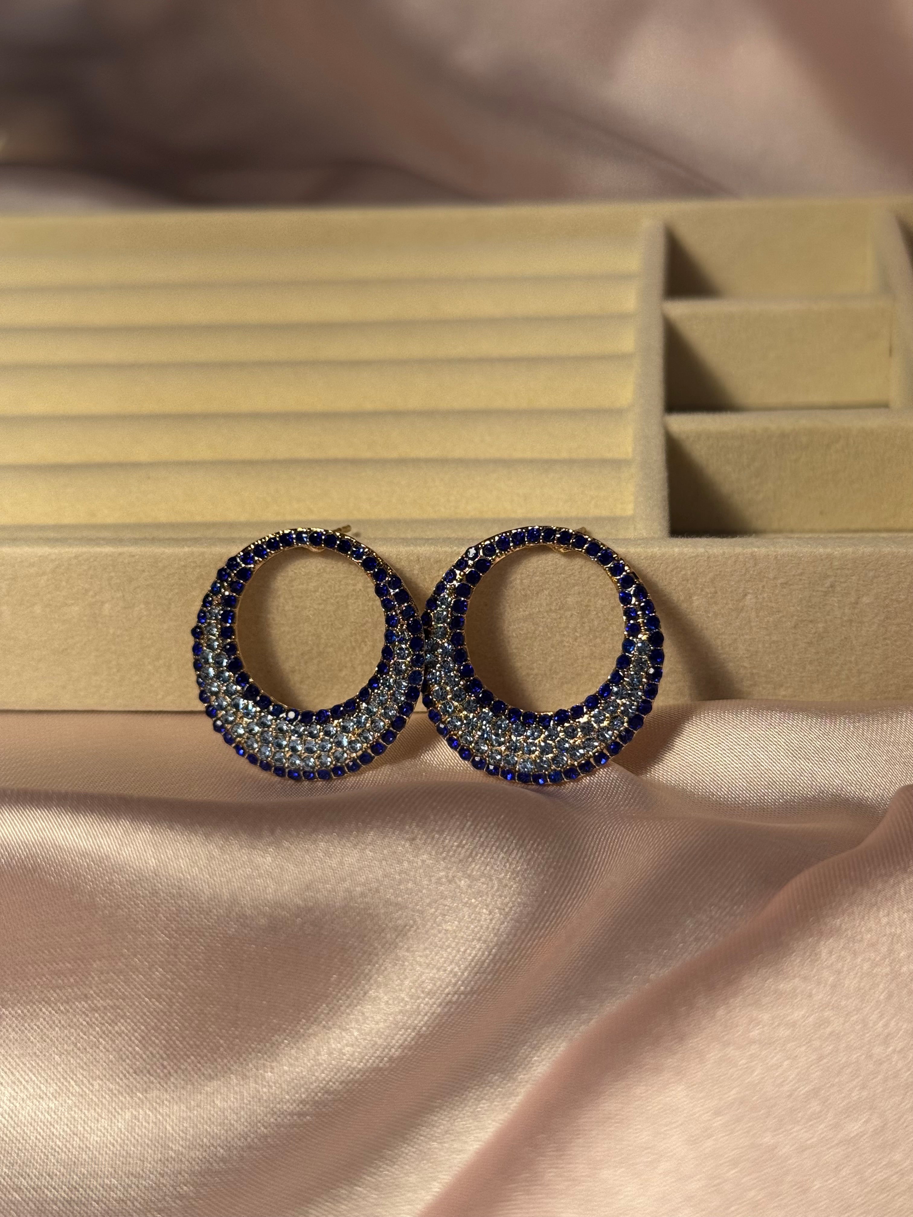 Blue hoops- rozana