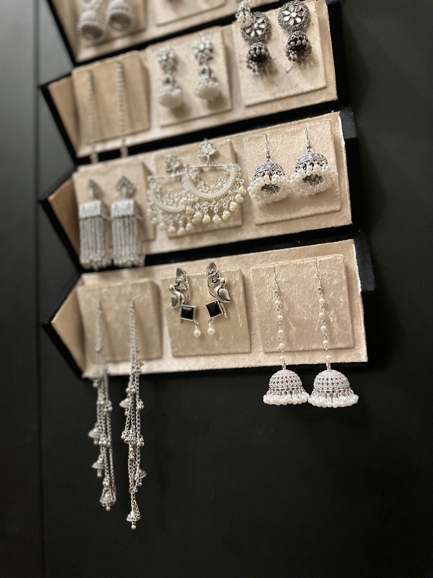 Silver Jhumka box
