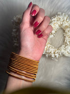 thread bangles gold