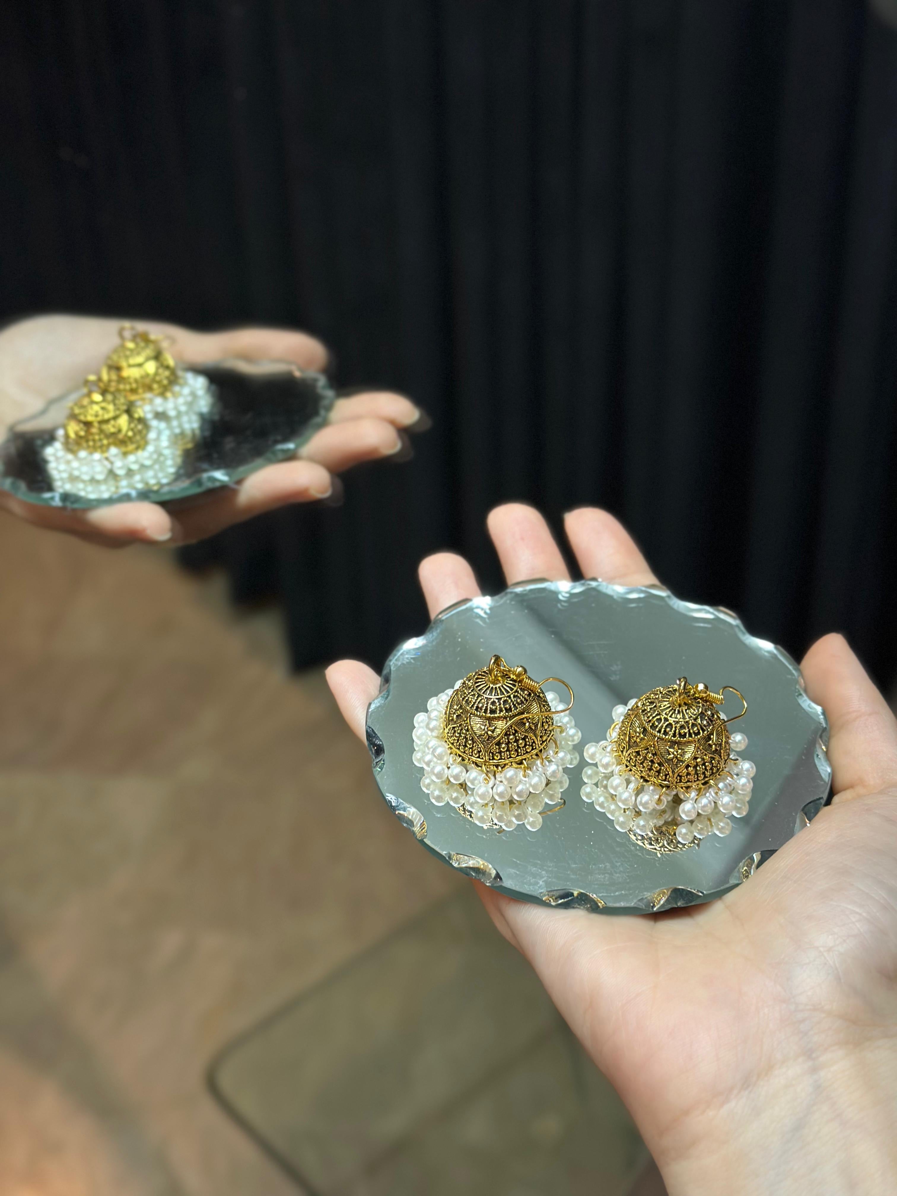 Moti jhumki gold - eid collection