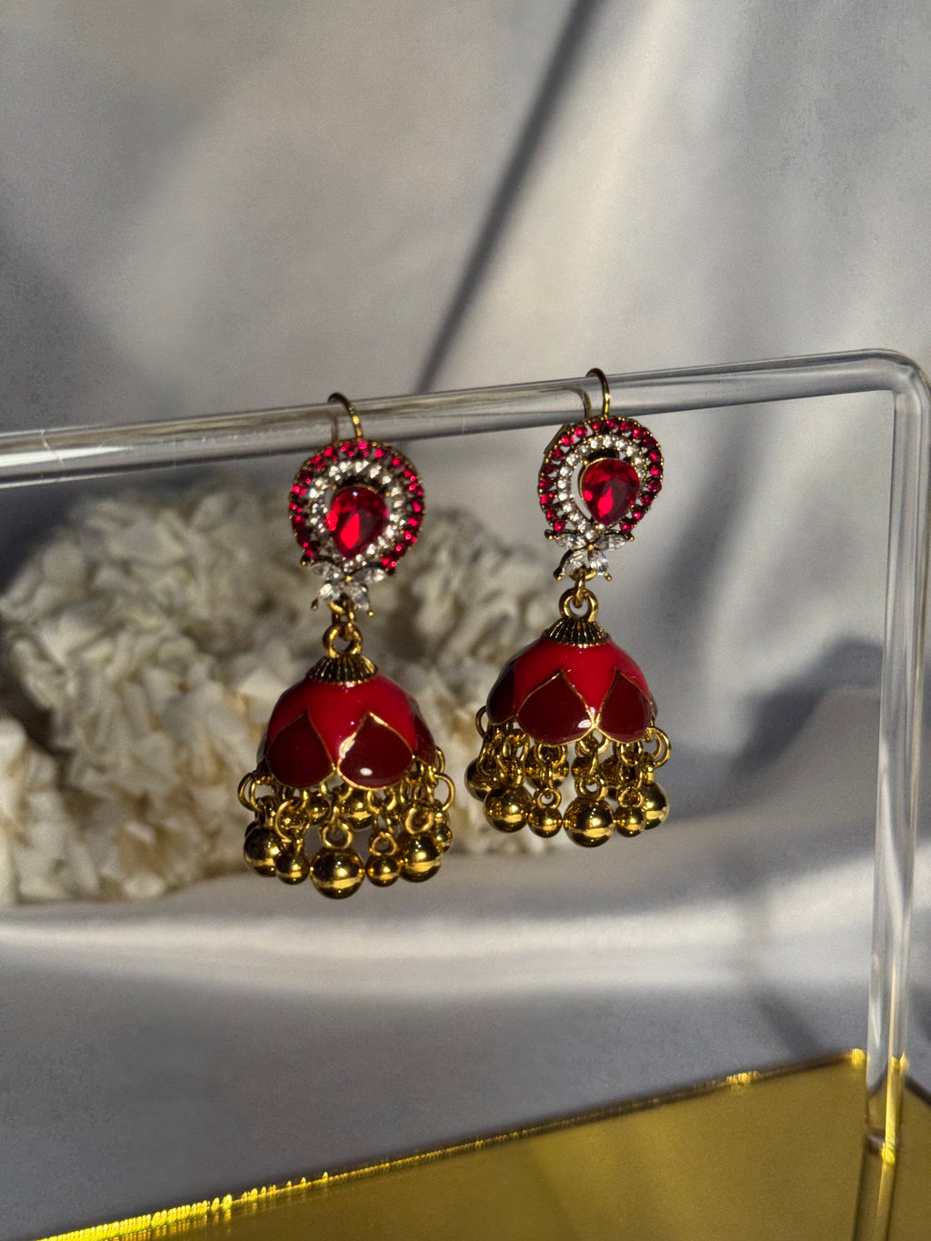 droplet bedazzled Rang-e-desi maroon
