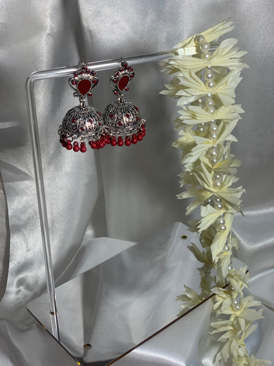 Hureem Jhumkay (Maroon)