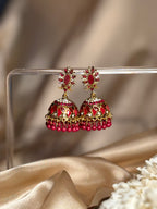 Dil kash jhumkay khass collection-gold and maroon