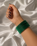 Velvet Bangles - Green
