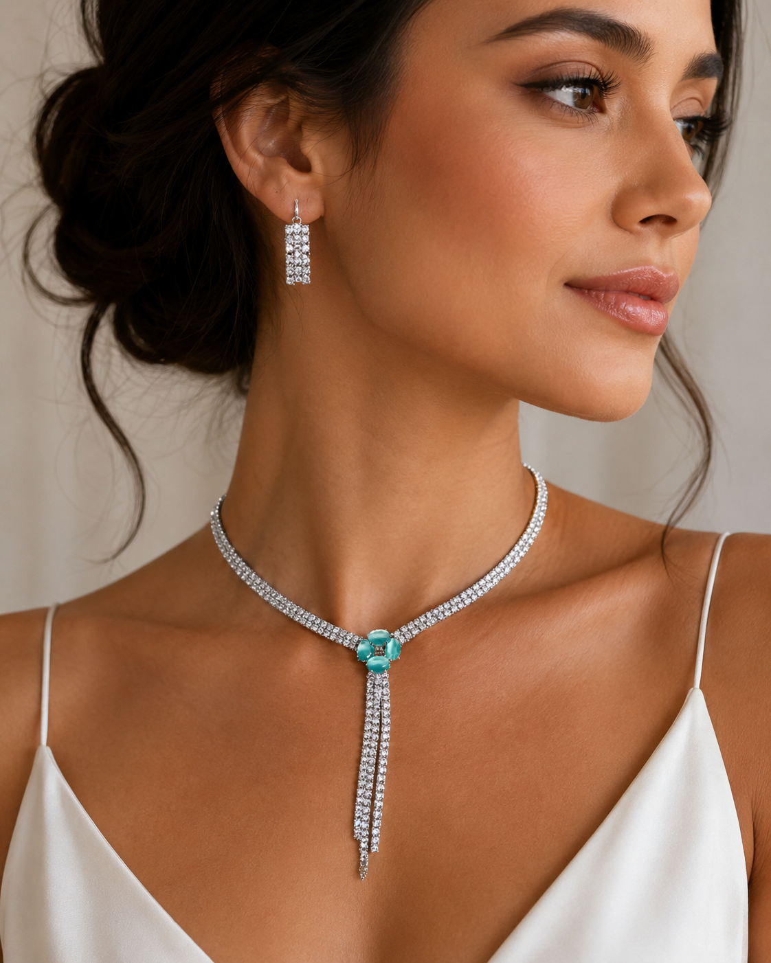 Turquoise Flower Set (Mahnoorbano)
