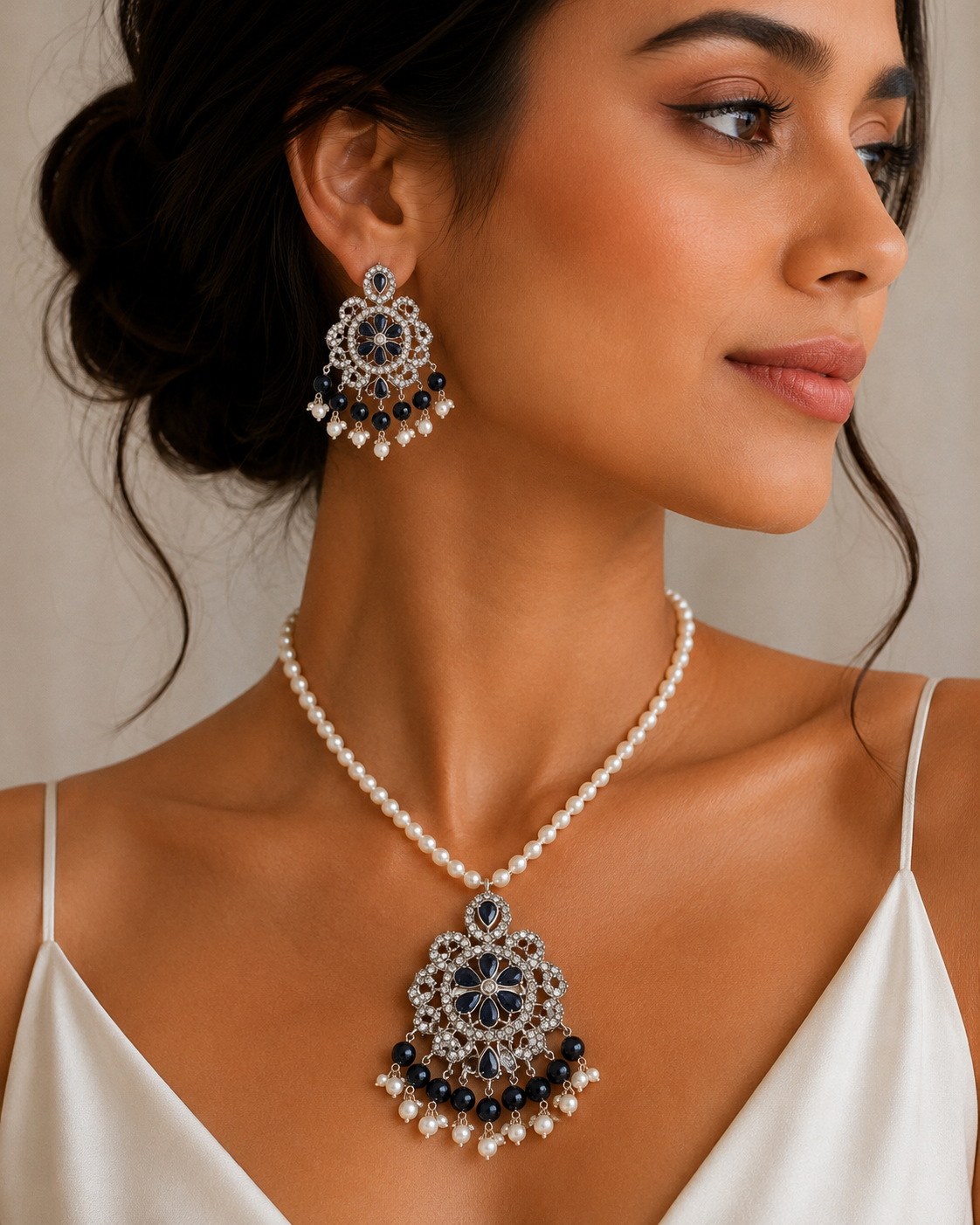 Shahi Collection Set- Black Beads