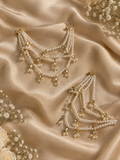 sheesha moti 3 layer saharay/earchains (Gold)