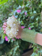 Raindrop bangle (6) green